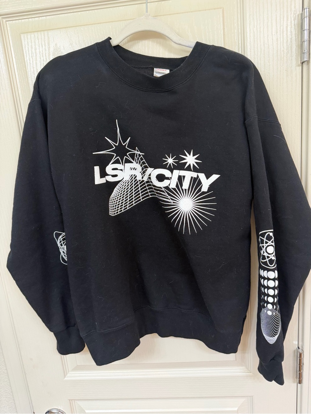 LSR CITY Gareth Emery Graphic Crewneck Sweatshirt - Oversized Small